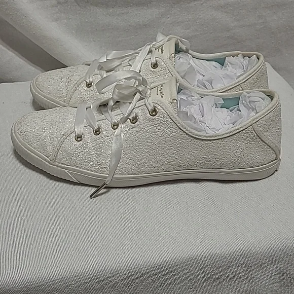 Kate Spade Trista Glitter Textile Sneakers Size 9.5 - Picture 5 of 13